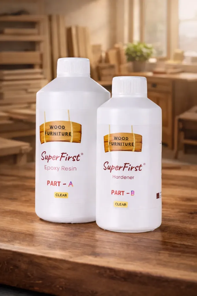 [EPK-1.5WOOD] SuperFirst Epoxy Resin for Wood Furniture1.5 Kg